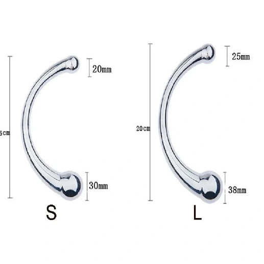 Anal Hooks Steel Stainless Elegant Hook Anal Ended Double 5858 0121